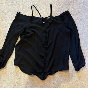 Express Black Off-Shoulder Blouse
